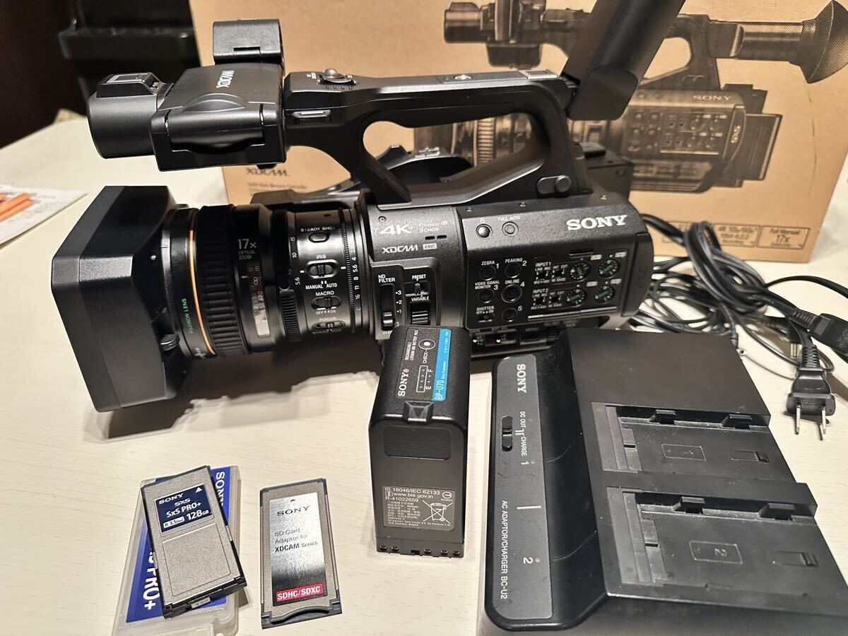 ソニー XDCAMメモリーカムコーダー PXW-Z280 SONY 業務用ビデオカメラ 128G SxSカードPRO+ バッテリーU70 他