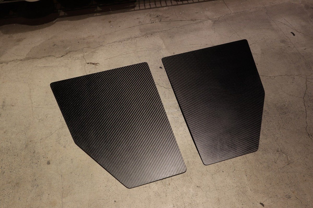 ♪ドライカーボン製GTウィング翼端板 エンドプレート(3.0mm) RX-7 FD3S・FC3S