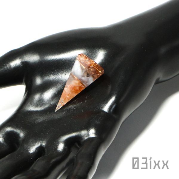 【送料無料・即決】盛塩オルゴナイト 六角錐ミニ エンジェライト 硬石膏 天使の石 天然石 盛り塩 おまもり インテリア 03ixx_画像7