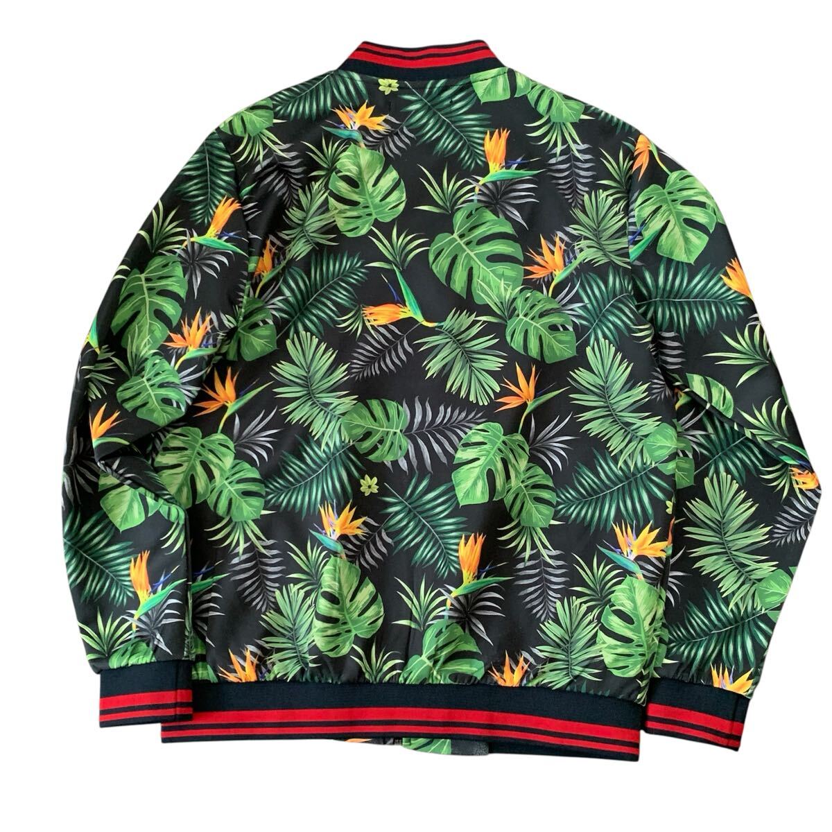 送料込!最終値下げ▲美品▲ZARA MAN ザラマン▲ボタニカル柄ジップブルゾンM▲_画像2