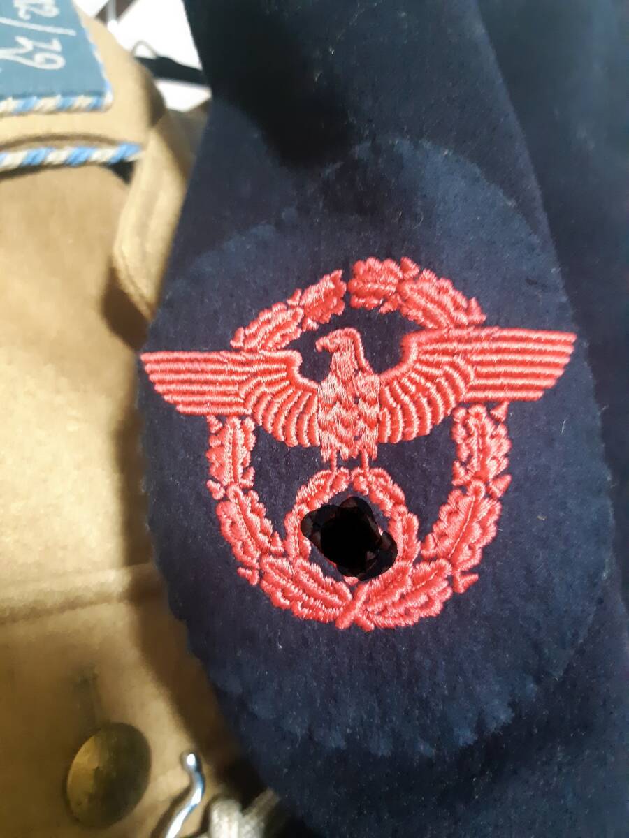 （実物・巨大サイズ）ナチドイツ　消防警察上衣・制帽_画像6