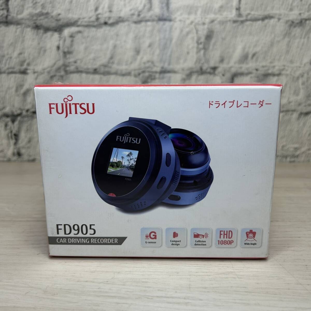 【YH-3493】未開封 富士通 Fujitsu ドライブレコーダー FD905 香港 車用 車載 カメラ_画像1