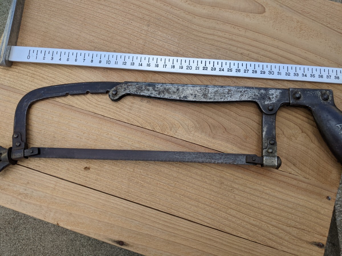 レトロ金鋸 ASAHI Metal Hack Saw 工具_画像9
