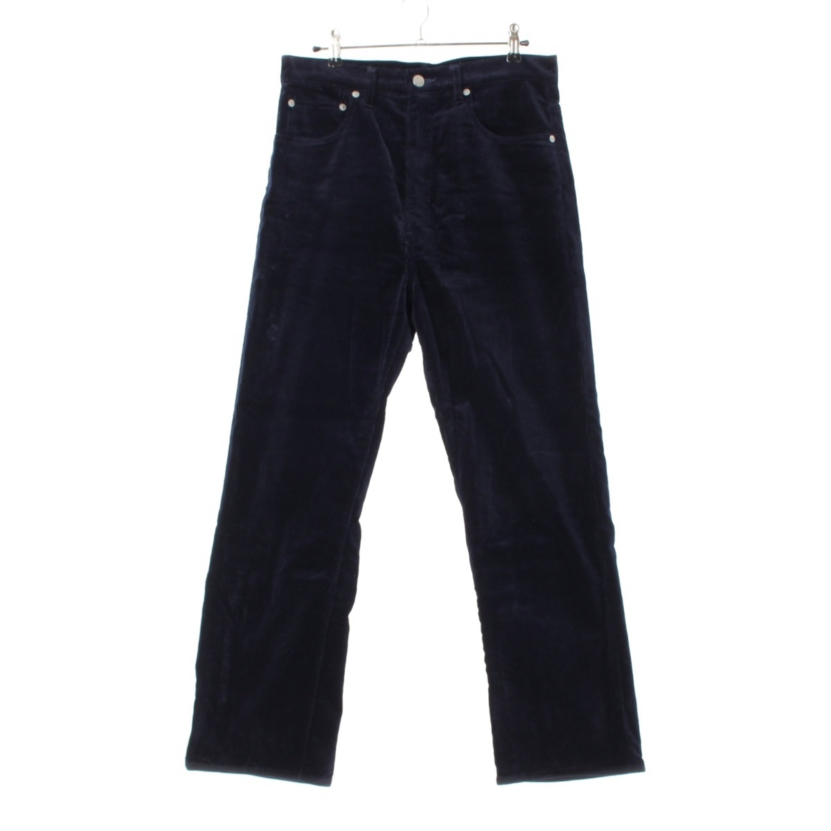 ブラミンク 24AW コットン コーデュロイ パッチポケット ストレート パンツ 7914-299-0382 ネイビー 2【中古】_画像1