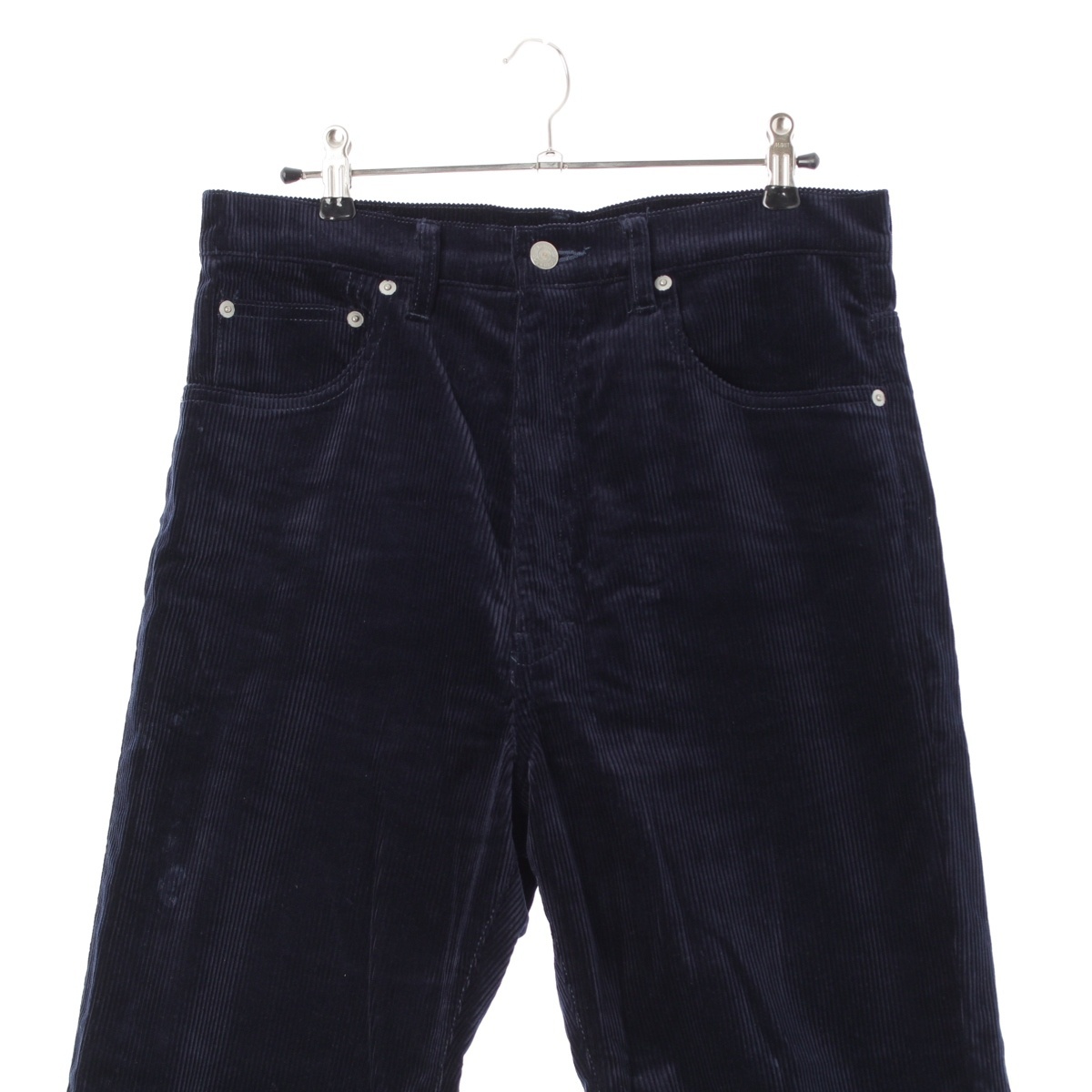 ブラミンク 24AW コットン コーデュロイ パッチポケット ストレート パンツ 7914-299-0382 ネイビー 2【中古】_画像3