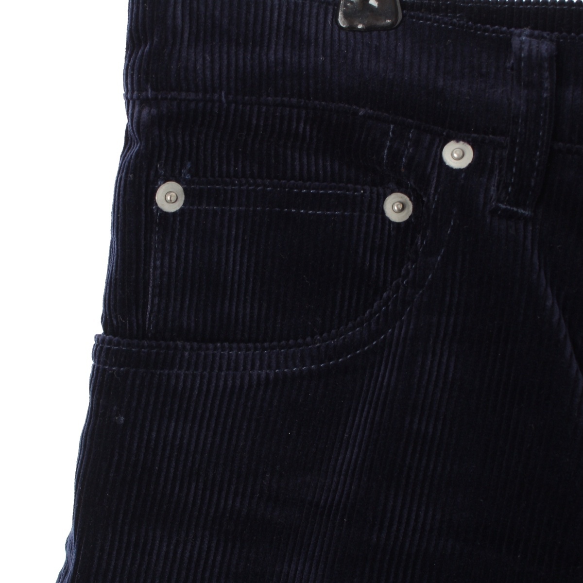 ブラミンク 24AW コットン コーデュロイ パッチポケット ストレート パンツ 7914-299-0382 ネイビー 2【中古】_画像7