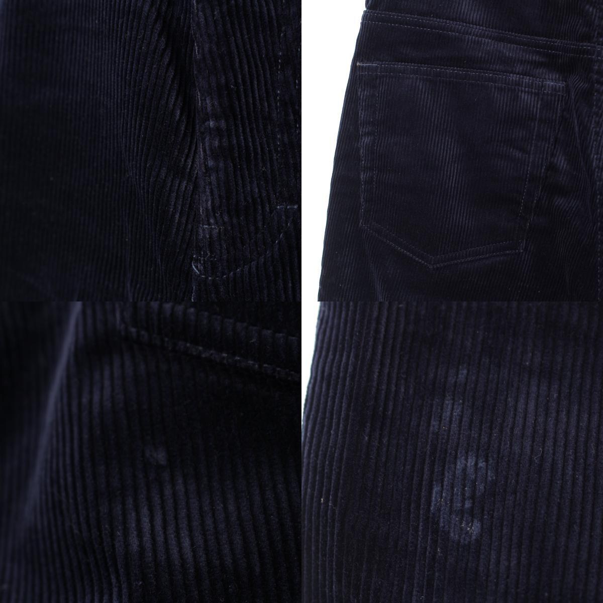 ブラミンク 24AW コットン コーデュロイ パッチポケット ストレート パンツ 7914-299-0382 ネイビー 2【中古】_画像8