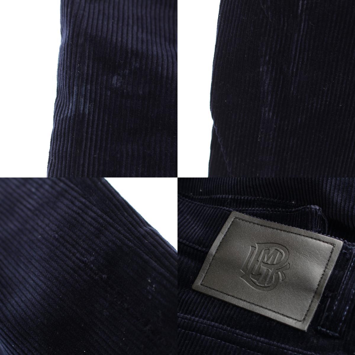 ブラミンク 24AW コットン コーデュロイ パッチポケット ストレート パンツ 7914-299-0382 ネイビー 2【中古】_画像9