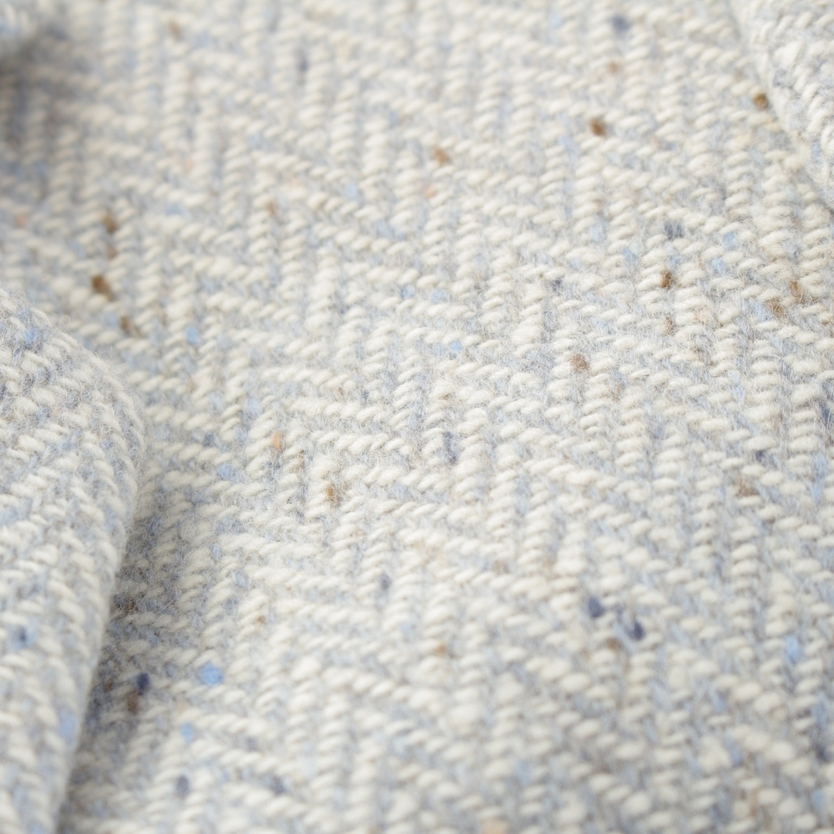 マックスマーラ ウィークエンド ウール ツイード 3B テーラードジャケット ブルー 40【中古】_画像8