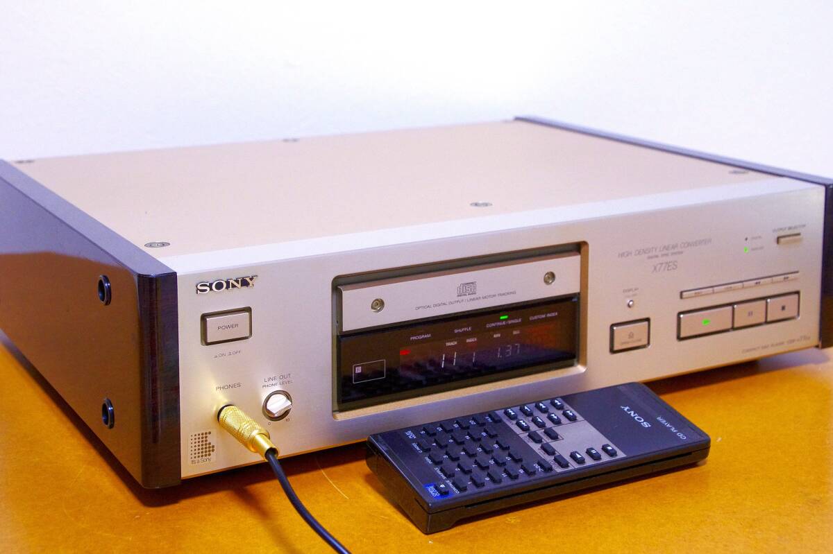 ＣＤＰ-Ｘ７７ＥＳ?。樱希危冱S金期の至寶　ソニー全盛期のフラッグシップ７シリーズ　完動機
