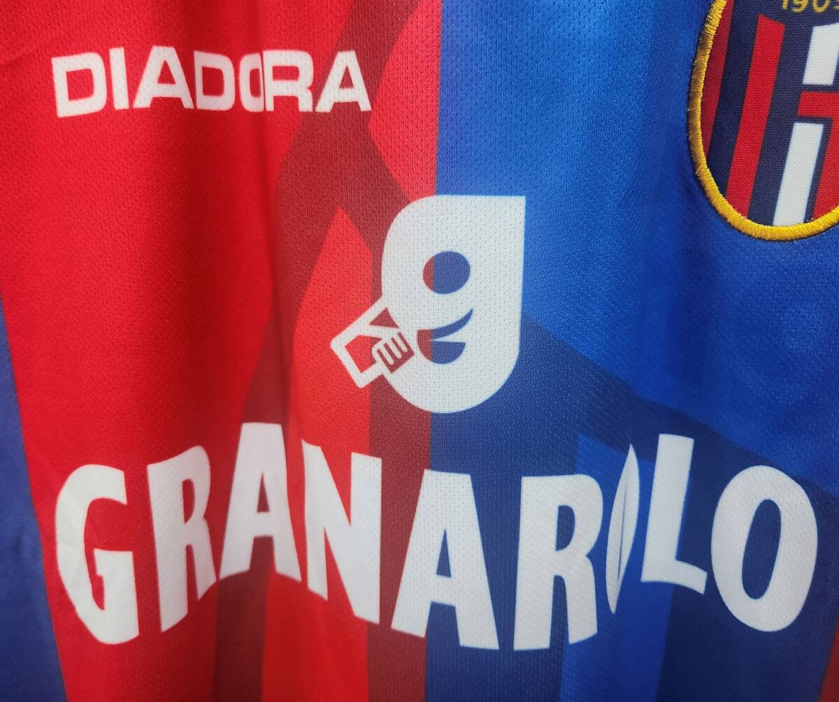 89-90 BORO -nyaBOLOGNA BFC(H)#10ro ремень * Baggio BAGGIO длинный рукав DIADORA стандартный Serie A specification L