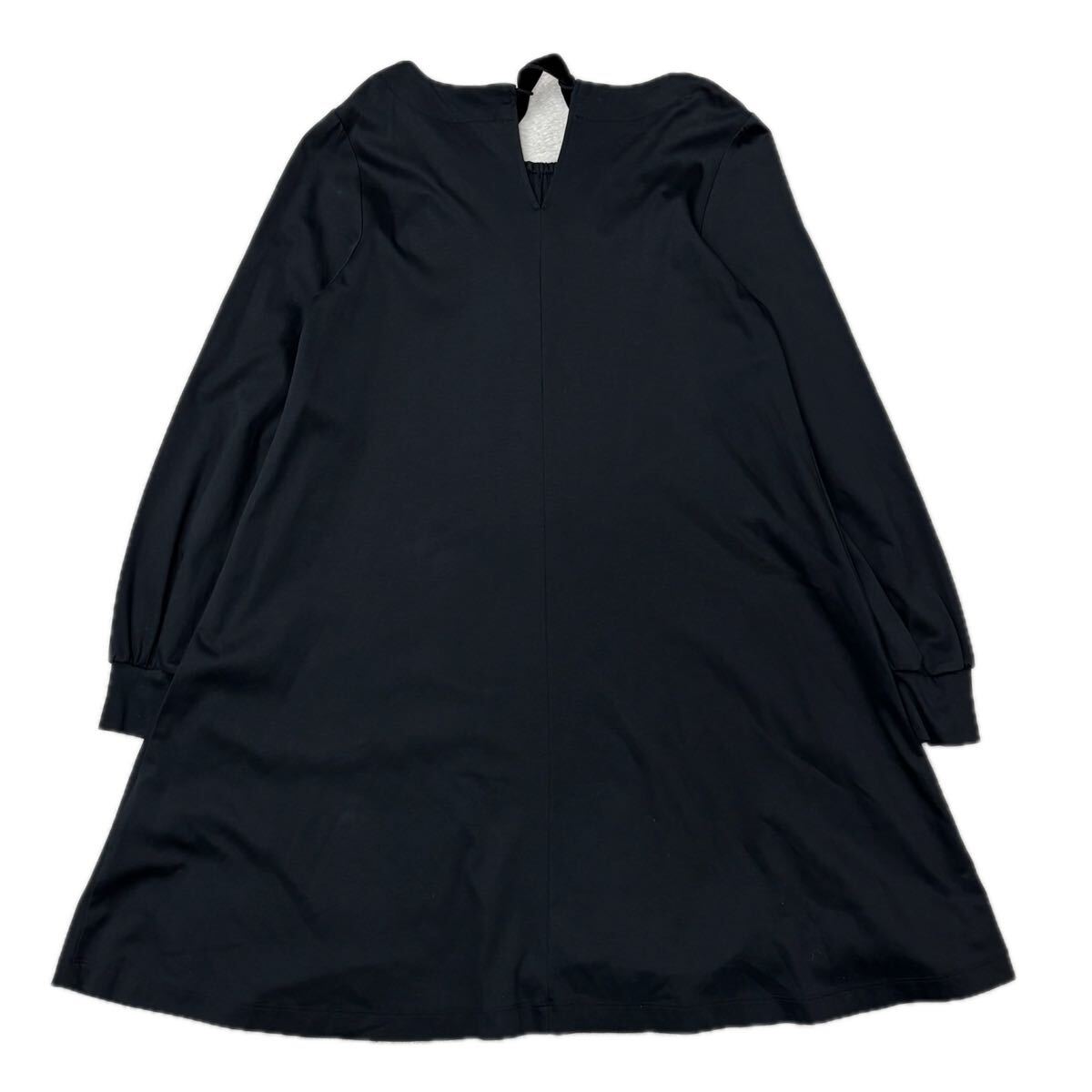 PCI パルレシフォンインターナショナル ワンピース チュニック ブラック トップス 綿100% コットン I50 レディース_画像3