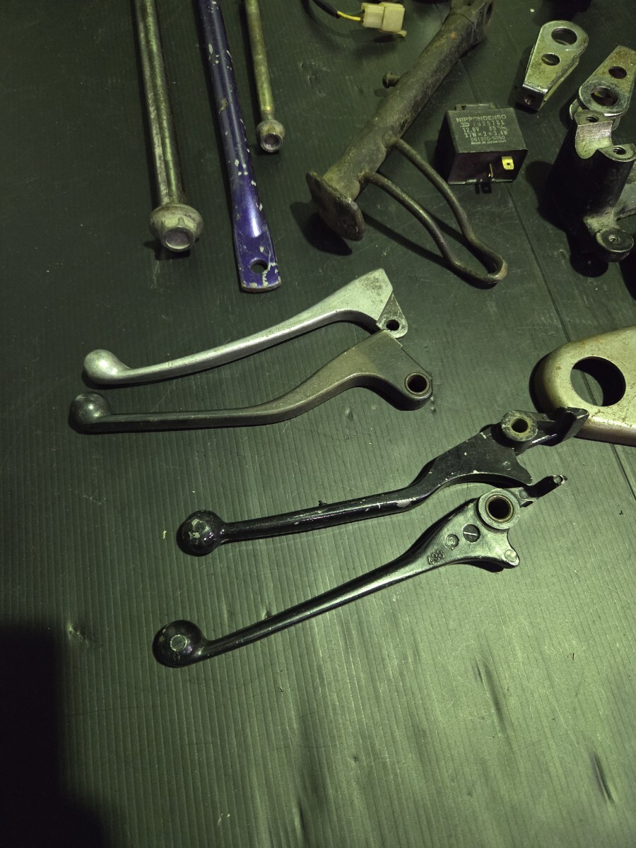 ホーク パーツセット 部品 CB250T CB400T CB250N CB400N バブ レバー トップブリッジ スタンド キー フォークキャップ アジャスター_画像2