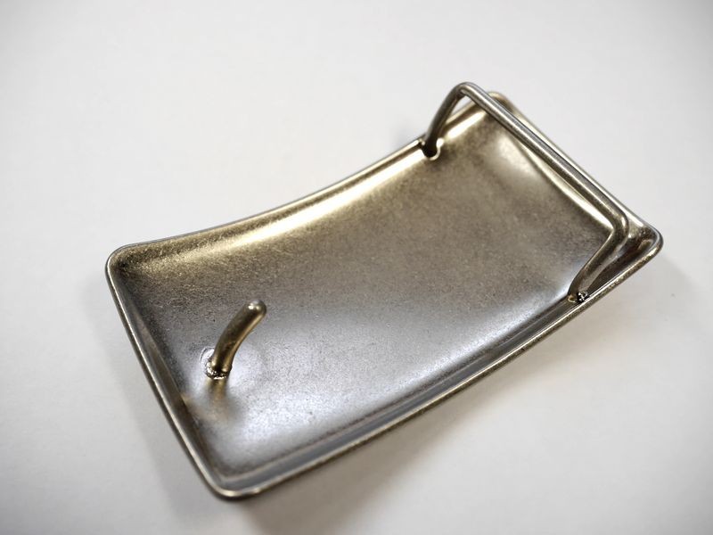 真鍮製 ベルト幅40mm用 プレーンバックル (シルバー　ブラス)馬具職人工房_画像3