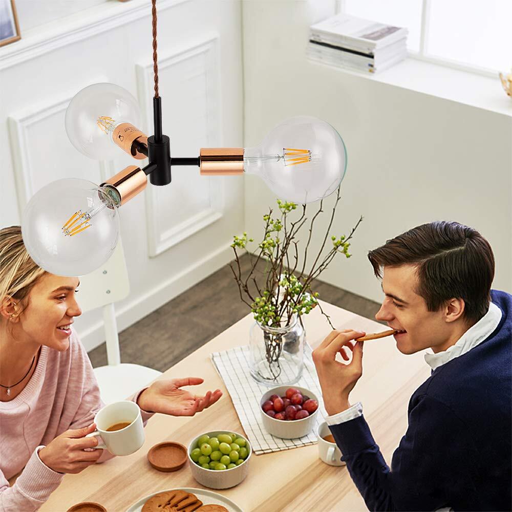 ☆3燈式ペンダントライト 滲む凜々しさ ソケット 吊下げ燈 レトロ