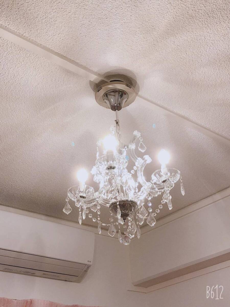 LEDで豪華な姫系シャンデリア 4畳向け エレガントな姫系LEDシャンデリア 4畳サイズ｜Yahoo!フリマ（旧