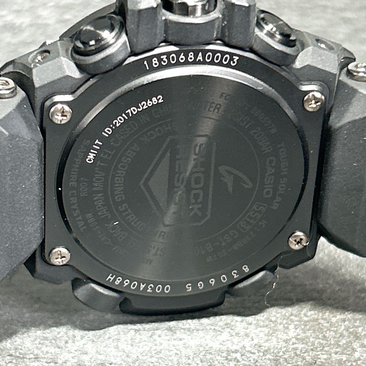 美品 CASIO G-SHOCK カシオ Gショック G-STEEL Gスチール GST-B100X-1AJF 腕時計 ソーラー アナログ デジタル カレンダー Bluetooth