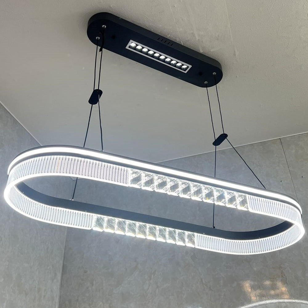 【LED付き】 新品 綺麗なデザイン LED內(nèi)蔵 リモコン付 LED ペンダントライト ワイド90cm 調(diào)光＆調(diào)色タイプ 送料無料 led 安い 北歐