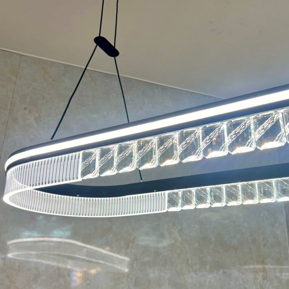 【LED付き】 新品 綺麗なデザイン LED內(nèi)蔵 リモコン付 LED ペンダントライト ワイド90cm 調(diào)光＆調(diào)色タイプ 送料無料 led 安い 北歐