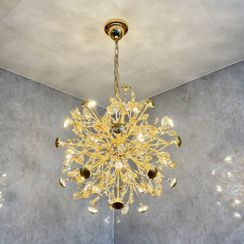 【LED付き】 新品 クリスタル シャンデリア ペンタクトライト 白色＆暖色 リビング ダイニング LED モダン 送料無料 led 安い 北歐 6畳 8畳