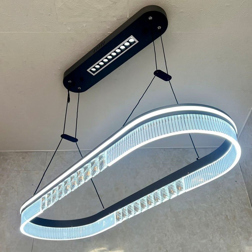 【LED付き】 新品 綺麗なデザイン LED內(nèi)蔵 リモコン付 LED ペンダントライト ワイド90cm 調(diào)光＆調(diào)色タイプ 送料無料 led 安い 北歐