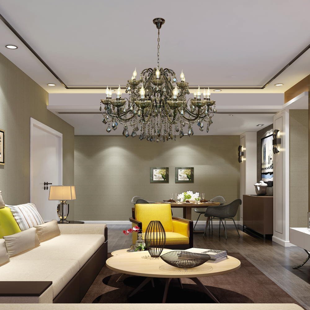 ☆LED電球サービスキャンペーン開催中！☆【送料無料！】★超激安即決！★新品 キャンドル21燈 豪華クリスタルシャンデリア ワイドタイプ