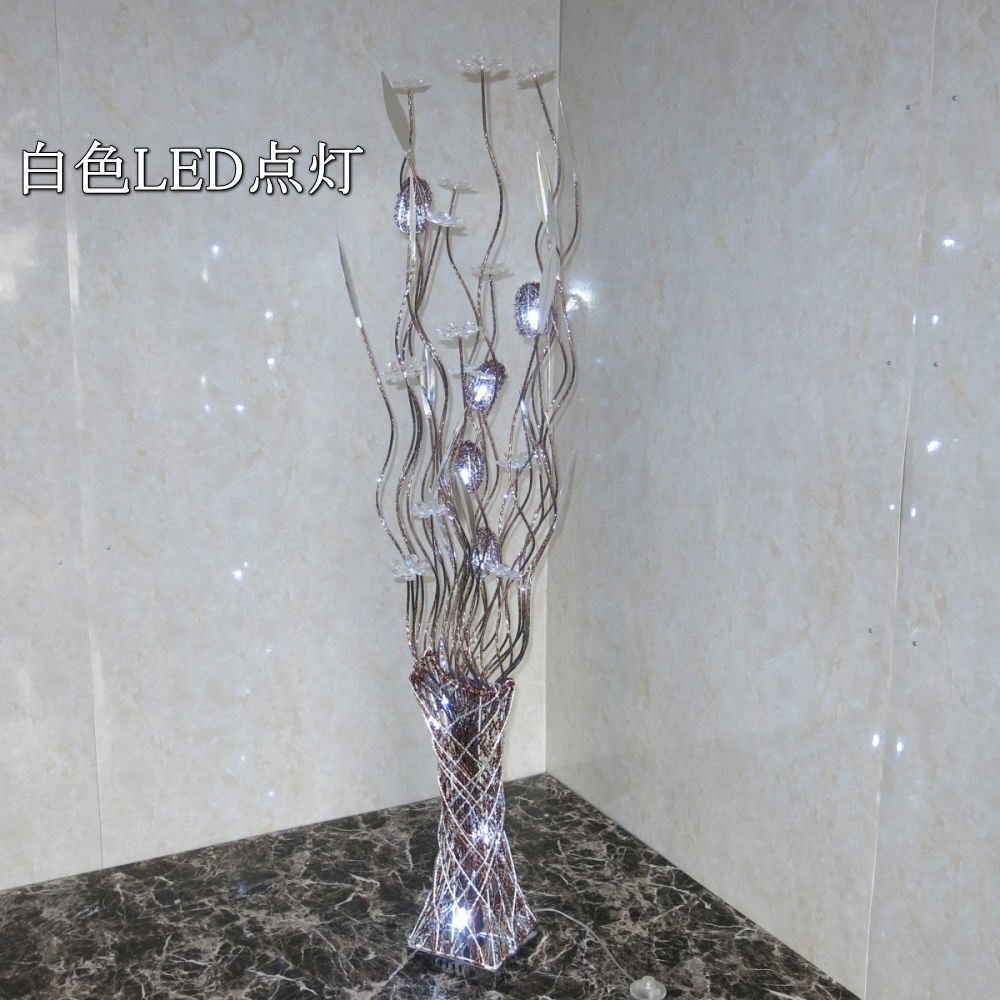 【LED付き！】 新品 綺麗なデザイン LED 8燈 フロアスタンド スタンド照明 フラワーアレンジメント 間接照明 フロアライト 安い 北歐 led
