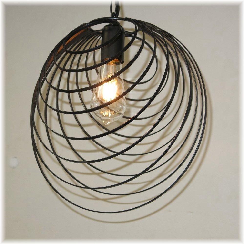 【送料無(wú)料！】★超激安即決！★新品?粋なデザイン ブラックアイアン LED付き ペンダント照明