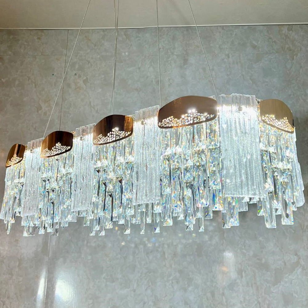 【LED付き】 新品 綺麗なデザイン LED內(nèi)蔵 リモコン付 LED クリスタルシャンデリア ワイド88cm 高さ調(diào)整可 送料無料 led 安い 北歐