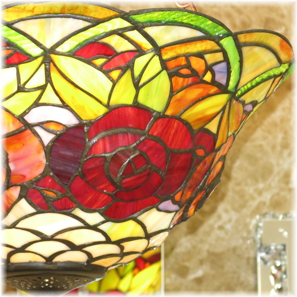 【LED付き！】新品 豪華！ ガラス工蕓品 ステンドグラス ペンダントライト led シャンデリア シーリング 安い 北歐 アンティーク 照明器具