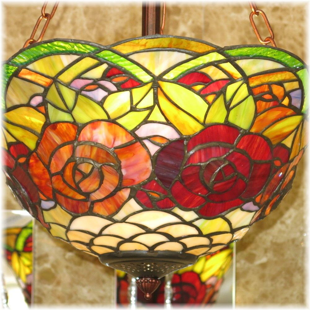 【LED付き！】新品 豪華！ ガラス工蕓品 ステンドグラス ペンダントライト led シャンデリア シーリング 安い 北歐 アンティーク 照明器具