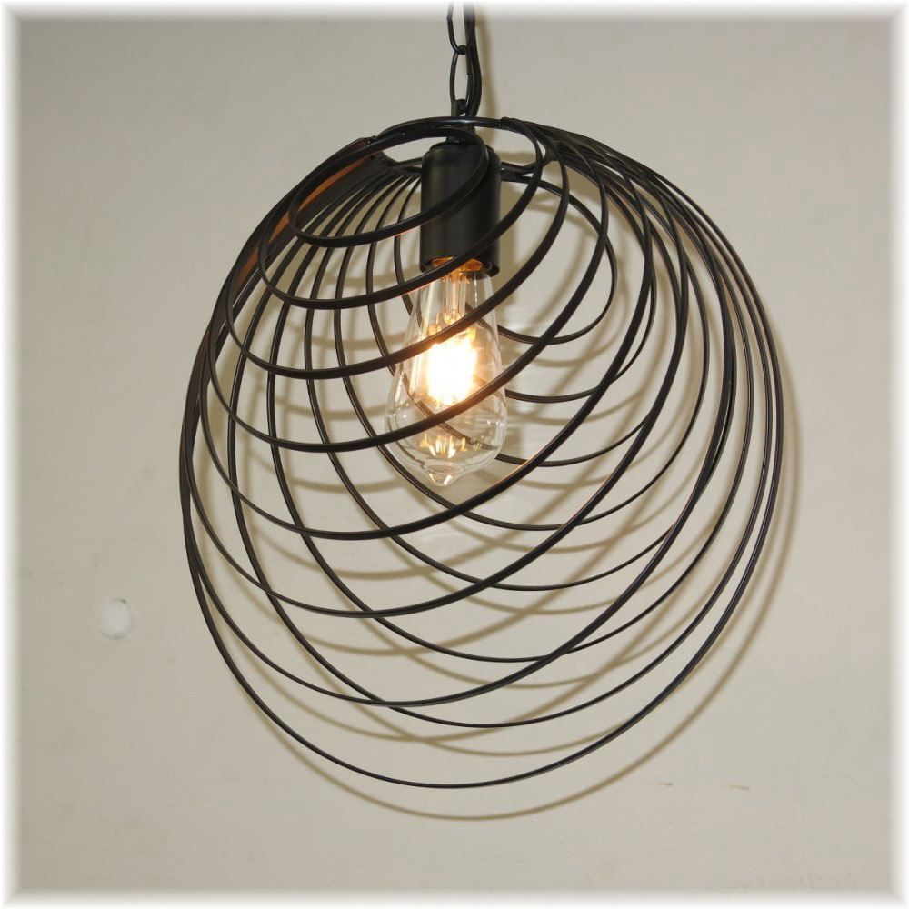 【送料無料！】★超激安即決！★新品?粋なデザイン ブラックアイアン LED付き ペンダント照明