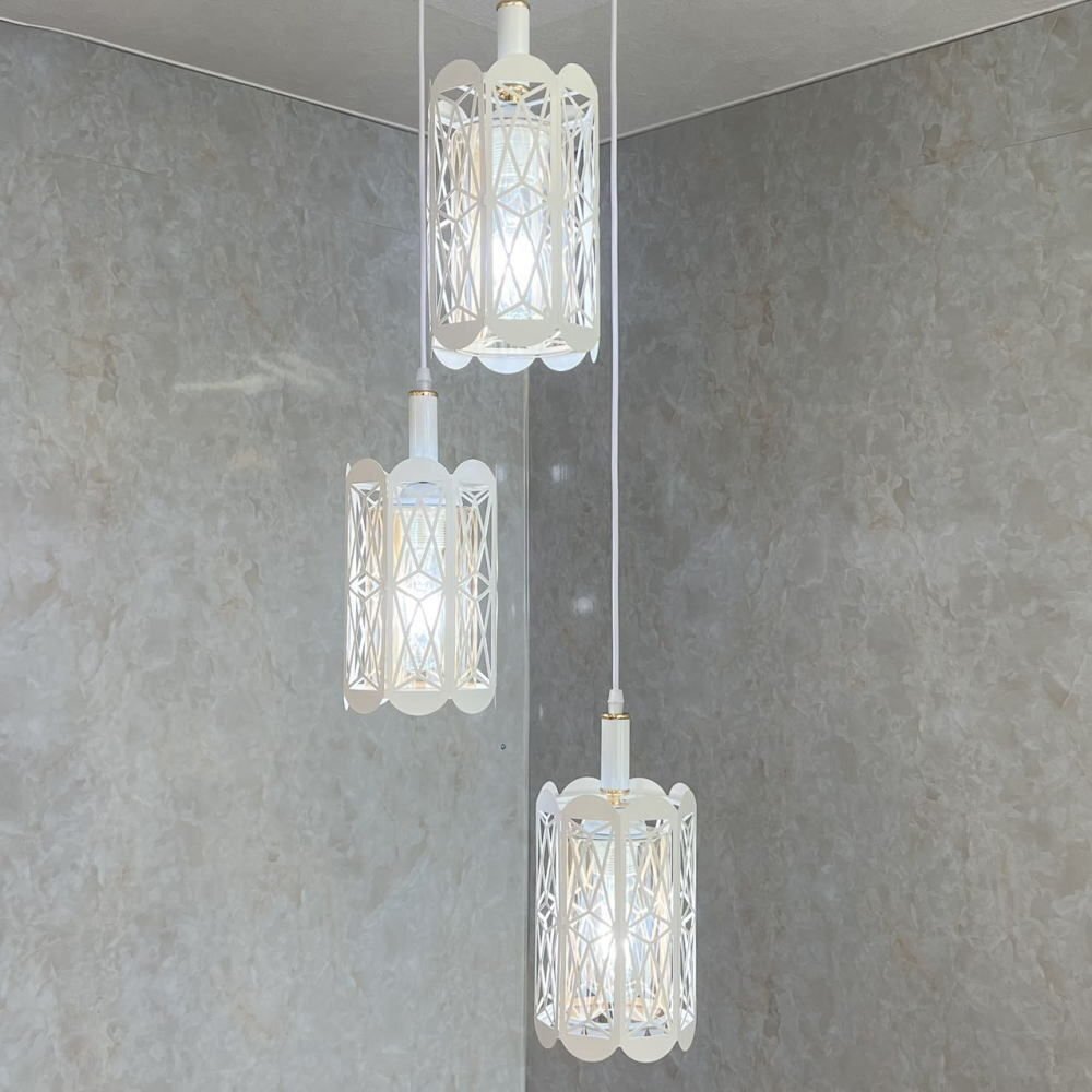 【LED付き！】引掛けシーリング対応 ペンダントライト led 照明 照明器具 天井直付 シンプル 安い おしゃれ ホワイト ガラス 吹き抜け 階段