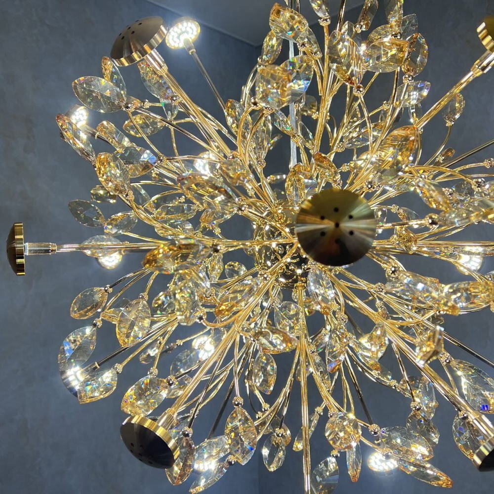 【LED付き！】引掛けシーリング対応 LED 24燈 クリスタル スワロフスキー風(fēng) シャンデリア 調(diào)色 直徑60cm 高さ調(diào)整可 PSE認(rèn)定 送料無(wú)料 led