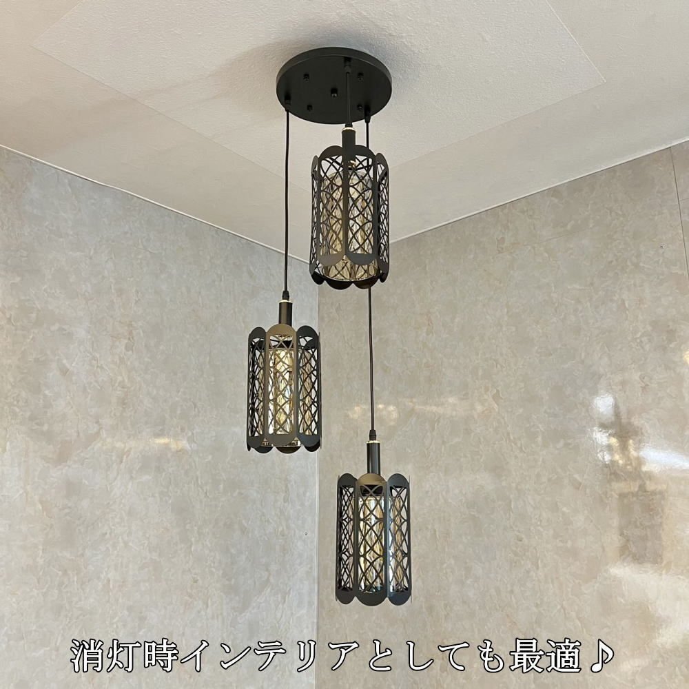 【LED付き！】引掛けシーリング対応 ペンダントライト led 照明 照明器具 天井直付 シンプル 安い おしゃれ ブラック ガラス 吹き抜け 階段