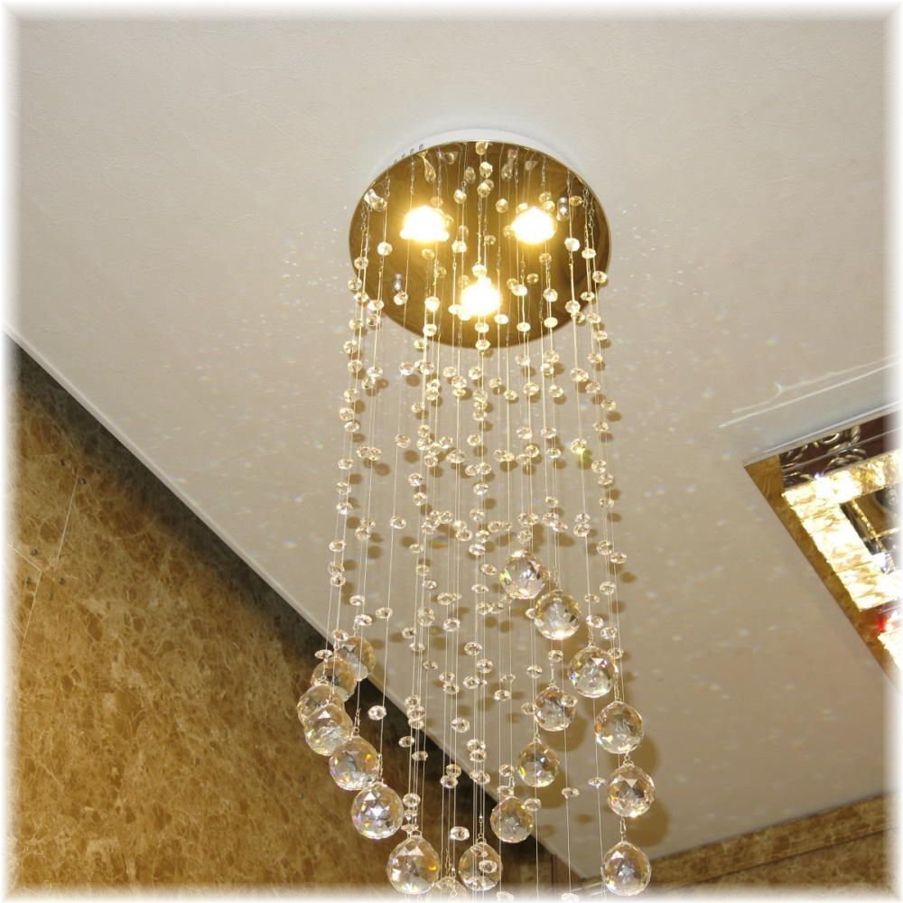 【LED付き！】新品 豪華 クリスタル LED ペンダントライト シャンデリア led シャンデリア照明 吹き抜け 階段 おしゃれ 安い 北歐 モダン