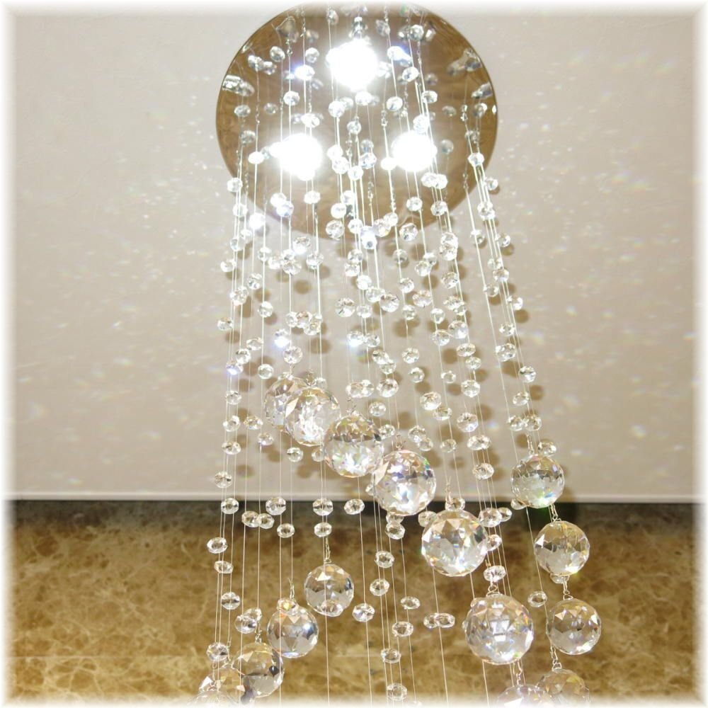【LED付き！】新品 豪華 クリスタル LED ペンダントライト シャンデリア led シャンデリア照明 吹き抜け 階段 おしゃれ 安い 北歐 モダン