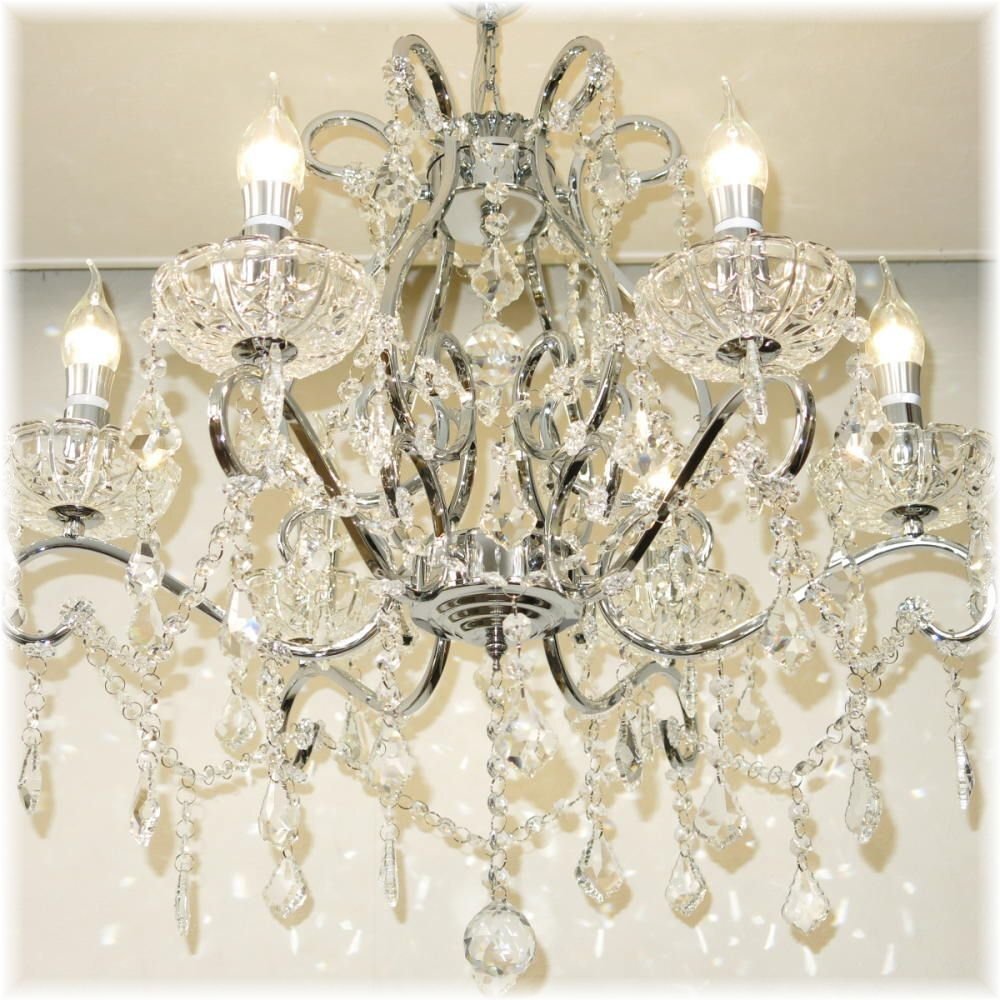 【LED付き！】豪華！スワロフスキー 風(fēng) led 6燈 クリスタル シャンデリア シャンデリア照明 アンティーク ビーズ led 安い 北歐 レトロ