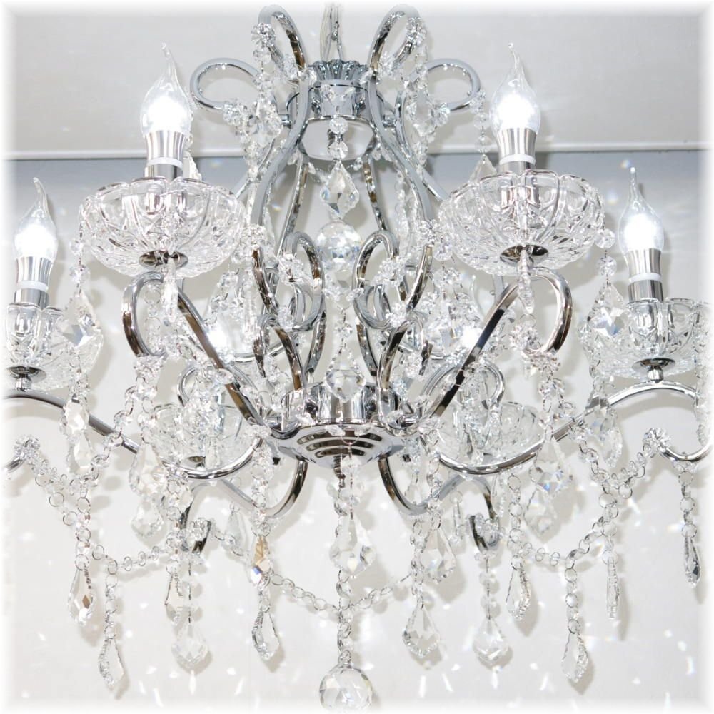 【LED付き！】豪華！スワロフスキー 風(fēng) led 6燈 クリスタル シャンデリア シャンデリア照明 アンティーク ビーズ led 安い 北歐 レトロ