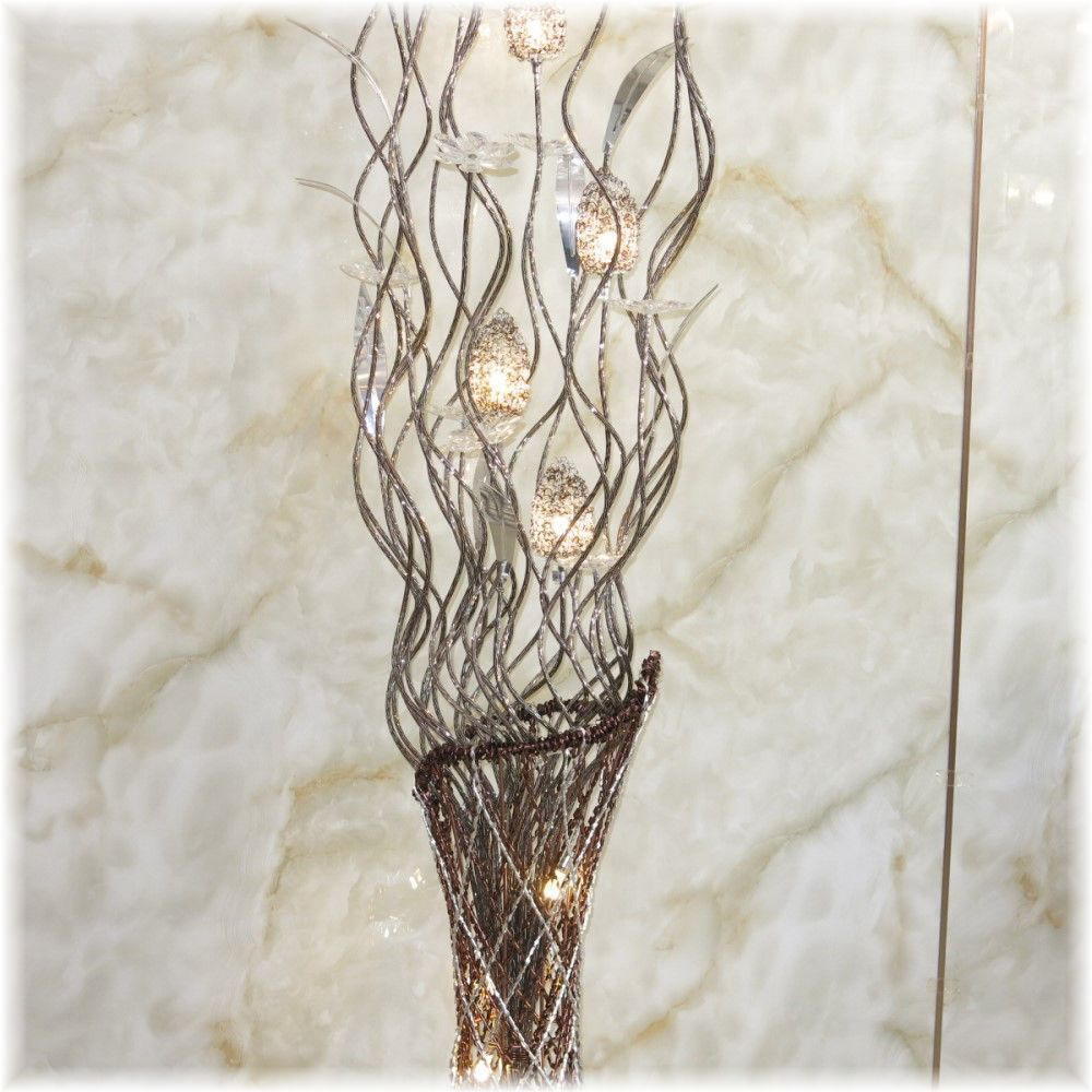 【LED付き！】新品 豪華 led アルミ制 可愛い フロアスタンド フロアライト スタンド照明 アンティーク 床置き ランプ モダン リビング