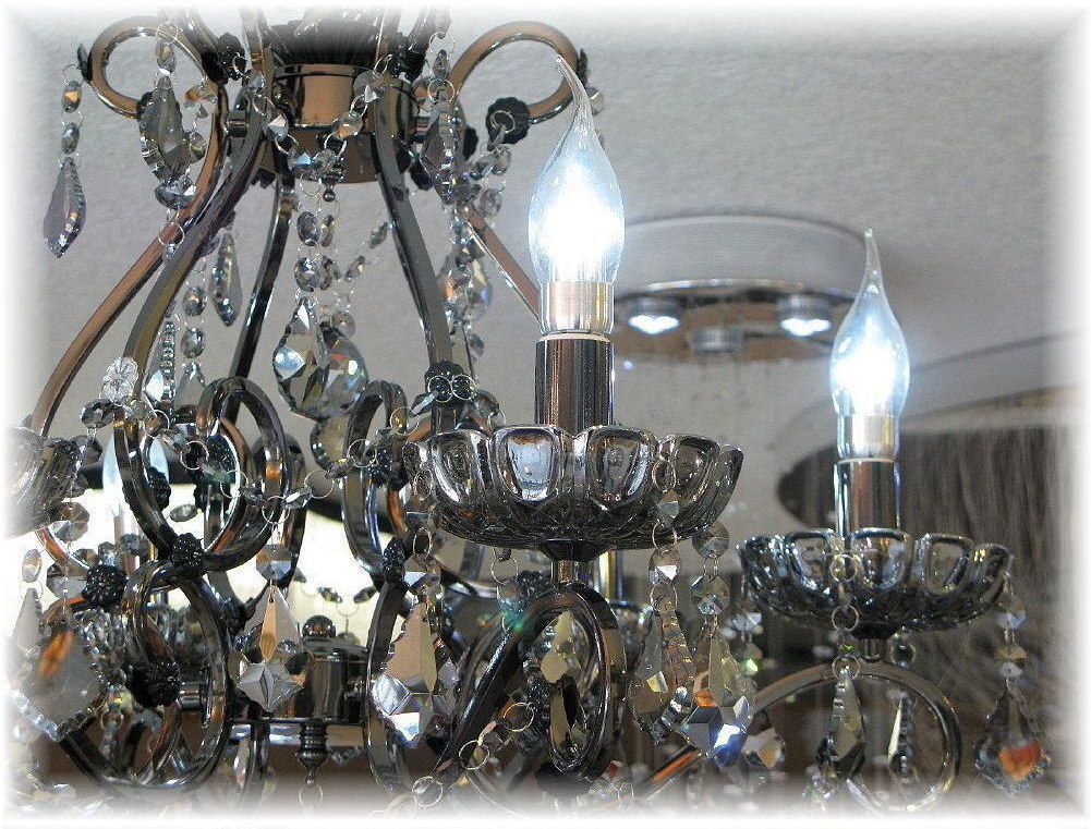 ☆LED電球サービスキャンペーン開(kāi)催中！☆【送料無(wú)料！】★超激安即決！★新品 キャンドル6燈クリスタルシャンデリア