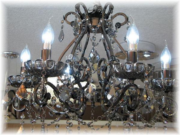 ☆LED電球サービスキャンペーン開(kāi)催中！☆【送料無(wú)料！】★超激安即決！★新品 キャンドル6燈クリスタルシャンデリア