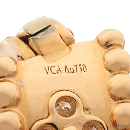 ヴァンクリーフ＆アーペル ペルレ クローバー ピアス ダイヤ VCARO2MK00 K18 ピンクゴールド PG ジュエリー 40802131291【アラモード】_画像5