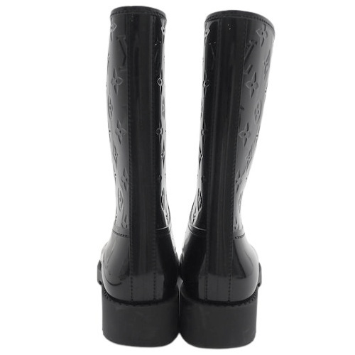 ルイ・ヴィトン ドロップス・ラインブーツ ブーツ 長靴 レインブーツ レインシューズ 39 ラバー ブラック黒 40802145835【アラモード】_画像3