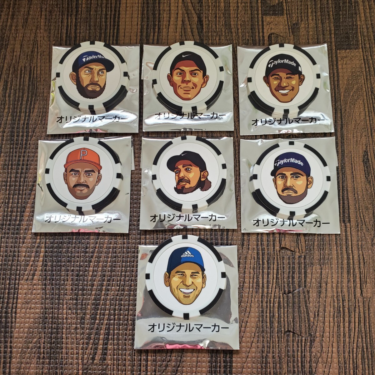 【送料無料】テーラーメイド ゴルフ オリジナルマーカー 全7種 【未使用品】テーラーメイド ボールマーカー_画像1