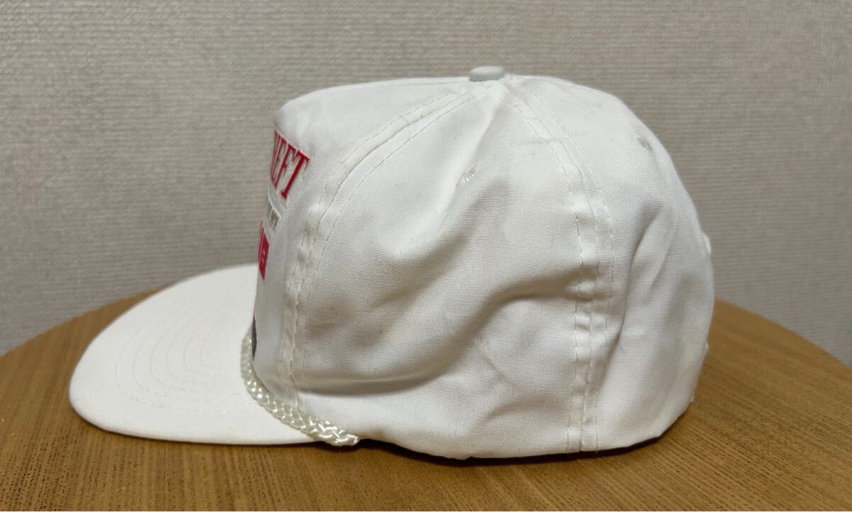 90's Vintage The CLUB 企業物キャップ トラッカーキャップ スナップバック キャップ 帽子 USAヴィンテージ 白_画像3