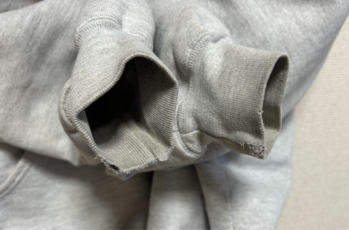 carhartt カーハート ダブルフェイス ジップアップ パーカー スウェットジップパーカー グレー ASH Medium Regular USA古着_画像9