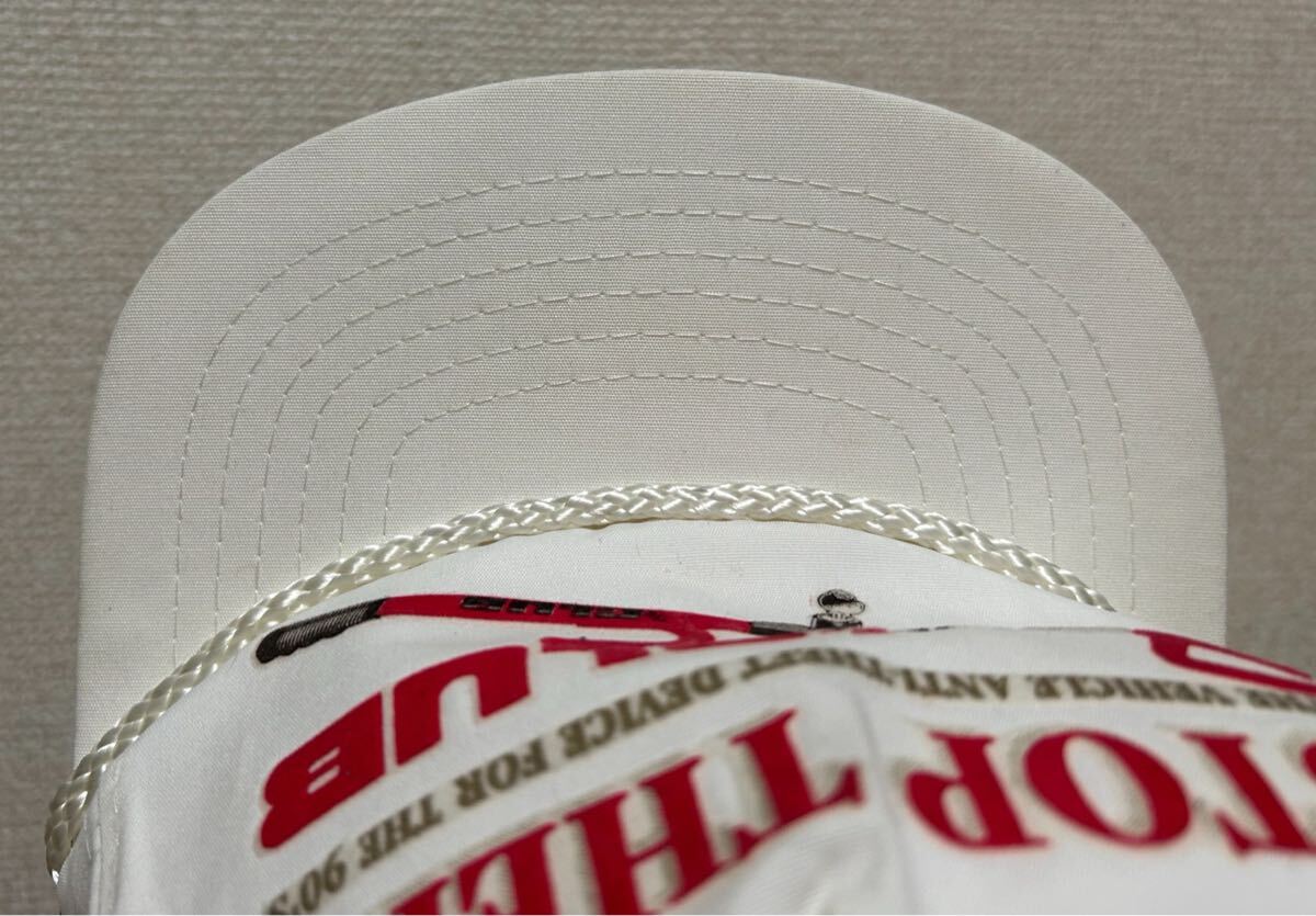 90's Vintage The CLUB 企業物キャップ トラッカーキャップ スナップバック キャップ 帽子 USAヴィンテージ 白_画像8