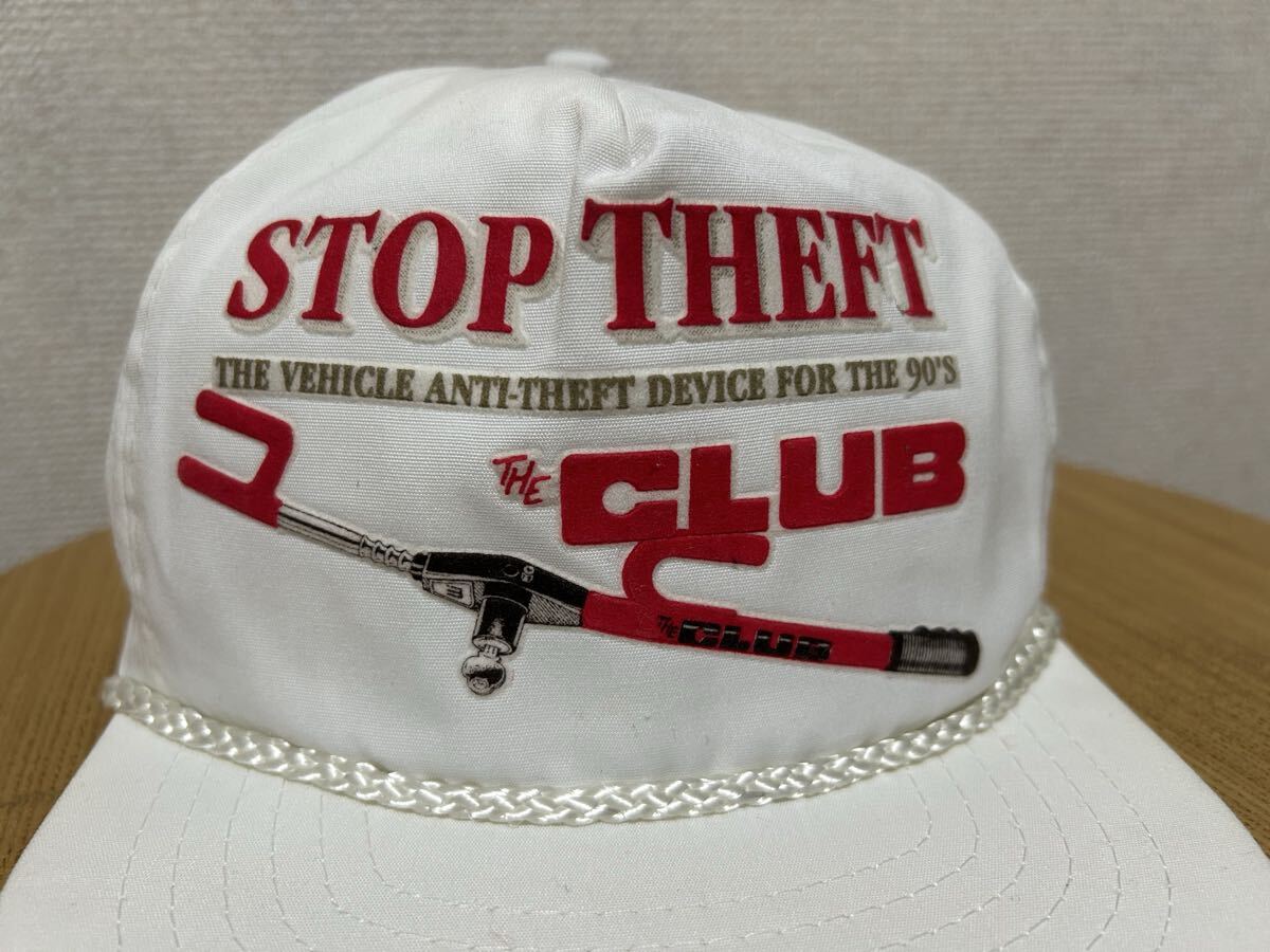 90's Vintage The CLUB 企業物キャップ トラッカーキャップ スナップバック キャップ 帽子 USAヴィンテージ 白_画像5