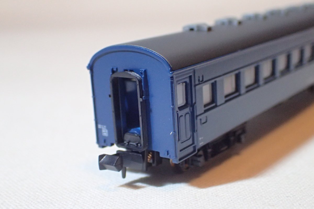 新品同様 マイクロエース オハ61 青 1両4 黒染め車輪 オハ61‐321 Nゲージ 客車_画像1